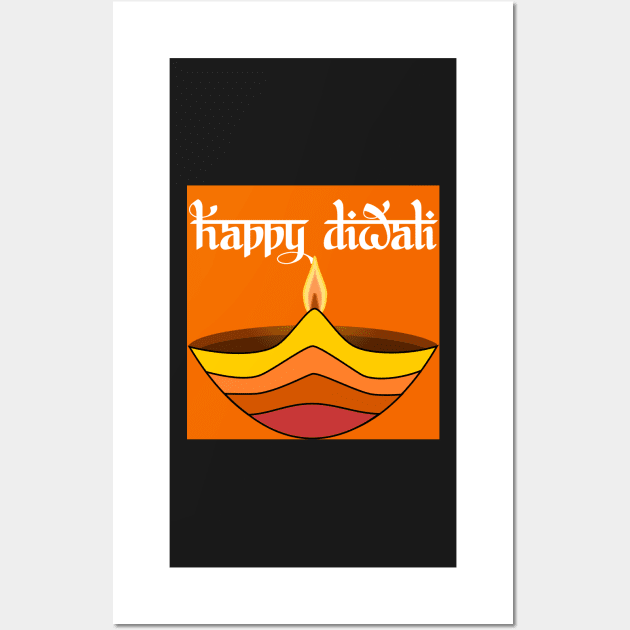 Happy Diwali Wall Art by justrachna